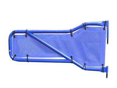 Steinjager Front Tube Door Mesh Covers; Blue (20-25 Jeep Gladiator JT)