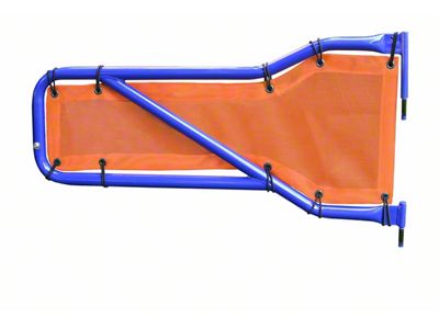 Steinjager Front Tube Door Mesh Covers; Orange (20-25 Jeep Gladiator JT)