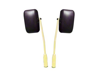 Steinjager Premium Door Hinge Mount Mirrors; Lemon Peel (20-25 Jeep Gladiator JT)