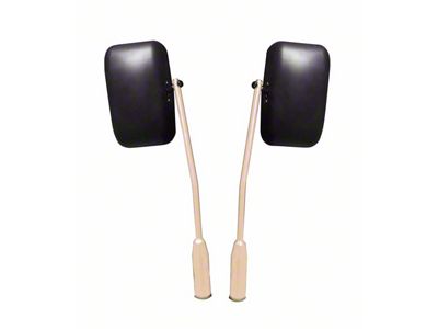 Steinjager Premium Door Hinge Mount Mirrors; Military Beige (20-25 Jeep Gladiator JT)
