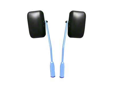 Steinjager Premium Door Hinge Mount Mirrors; Playboy Blue (20-25 Jeep Gladiator JT)
