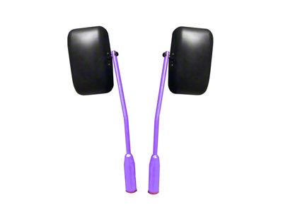 Steinjager Premium Door Hinge Mount Mirrors; Sinbad Purple (20-25 Jeep Gladiator JT)