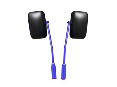 Steinjager Premium Door Hinge Mount Mirrors; Southwest Blue (20-25 Jeep Gladiator JT)
