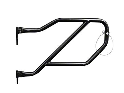 Steinjager Rear Trail Tube Doors; Bare Metal (20-25 Jeep Gladiator JT)