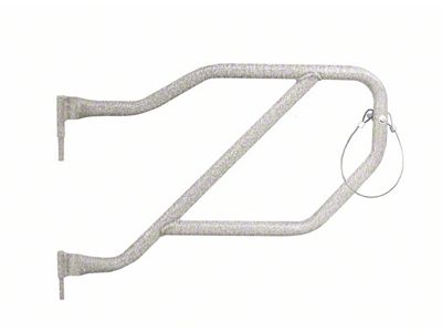 Steinjager Rear Trail Tube Doors; Gray Hammertone (20-25 Jeep Gladiator JT)