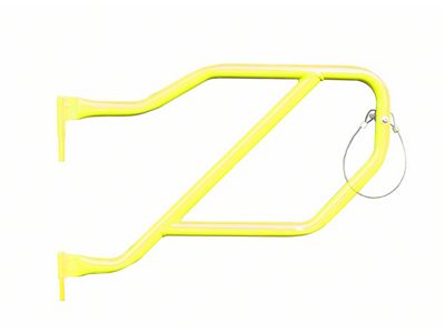 Steinjager Rear Trail Tube Doors; Neon Yellow (20-25 Jeep Gladiator JT)