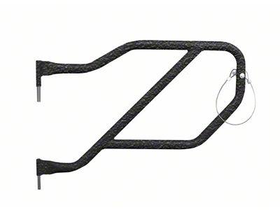 Steinjager Rear Trail Tube Doors; Texturized Black (20-25 Jeep Gladiator JT)