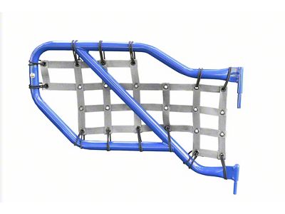Steinjager Rear Tube Door Cargo Net Covers; Gray (20-25 Jeep Gladiator JT)