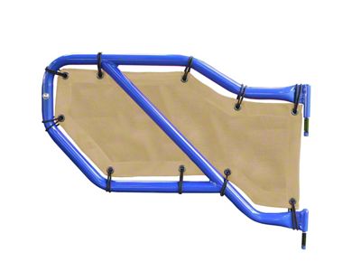 Steinjager Rear Tube Door Mesh Covers; Tan (20-25 Jeep Gladiator JT)