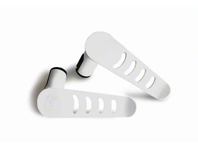 Steinjager Stationary Foot Pegs; Cloud White (20-25 Jeep Gladiator JT)