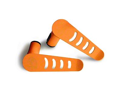 Steinjager Stationary Foot Pegs; Fluorescent Orange (20-25 Jeep Gladiator JT)