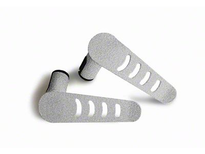 Steinjager Stationary Foot Pegs; Gray Hammertone (20-25 Jeep Gladiator JT)