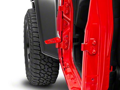 Steinjager Stationary Foot Pegs; Red Baron (20-25 Jeep Gladiator JT)