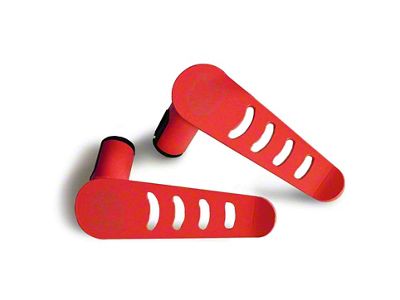 Steinjager Stationary Foot Pegs; Red Baron (20-25 Jeep Gladiator JT)