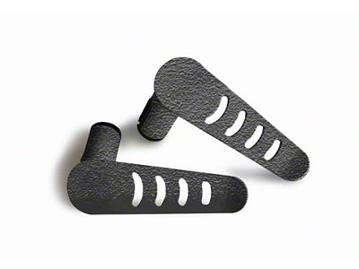 Steinjager Stationary Foot Pegs; Texturized Black (20-25 Jeep Gladiator JT)