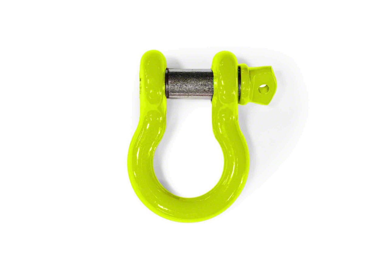 Steinjager Bronco 3/4-Inch D-Ring Shackle; Neon Yellow