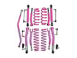 Steinjager 3.50-Inch Double Adjustable Suspension Lift Kit; Hot Pink (18-25 Jeep Wrangler JL)