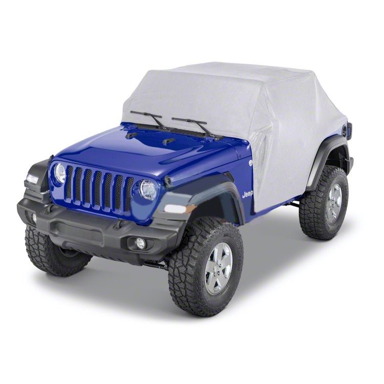 Steinjager Jeep Wrangler 5-Layer Full Door Cab Cover; Gray