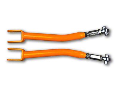 Steinjager Double Adjustable Front Upper Control Arms for 0 to 5-Inch Lift; Fluorescent Orange (18-25 Jeep Wrangler JL)