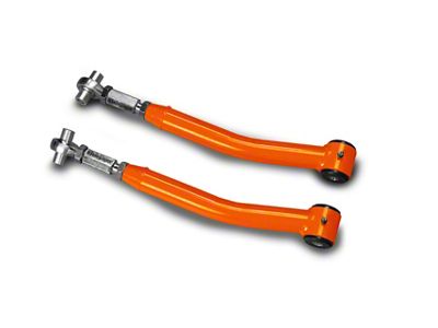Steinjager Double Adjustable Rear Upper Control Arms for 0 to 5-Inch Lift; Fluorescent Orange (07-18 Jeep Wrangler JK)