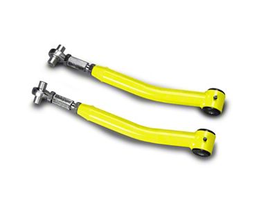 Steinjager Double Adjustable Rear Upper Control Arms for 0 to 5-Inch Lift; Neon Yellow (07-18 Jeep Wrangler JK)