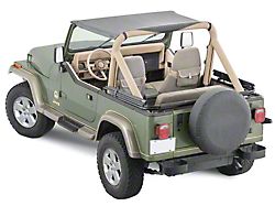 Steinjager Bimini Top; Black Denim (87-95 Jeep Wrangler YJ)
