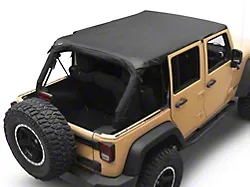 Steinjager Bimini Top Plus; Black Diamond (07-18 Jeep Wrangler JK 4-Door)