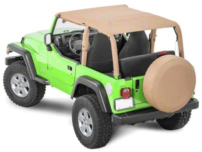 Steinjager Bimini Top Plus; Spice Denim (97-06 Jeep Wrangler TJ, Excluding Unlimited)