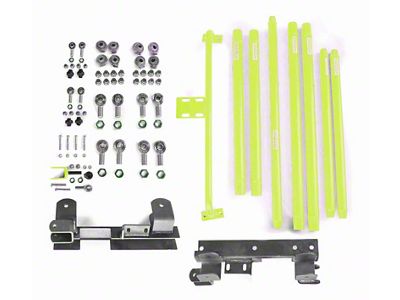 Steinjager Chrome Moly Tube Long Arm Tavel Kit for 2 to 6-Inch Lift; Gecko Green (97-02 Jeep Wrangler TJ)