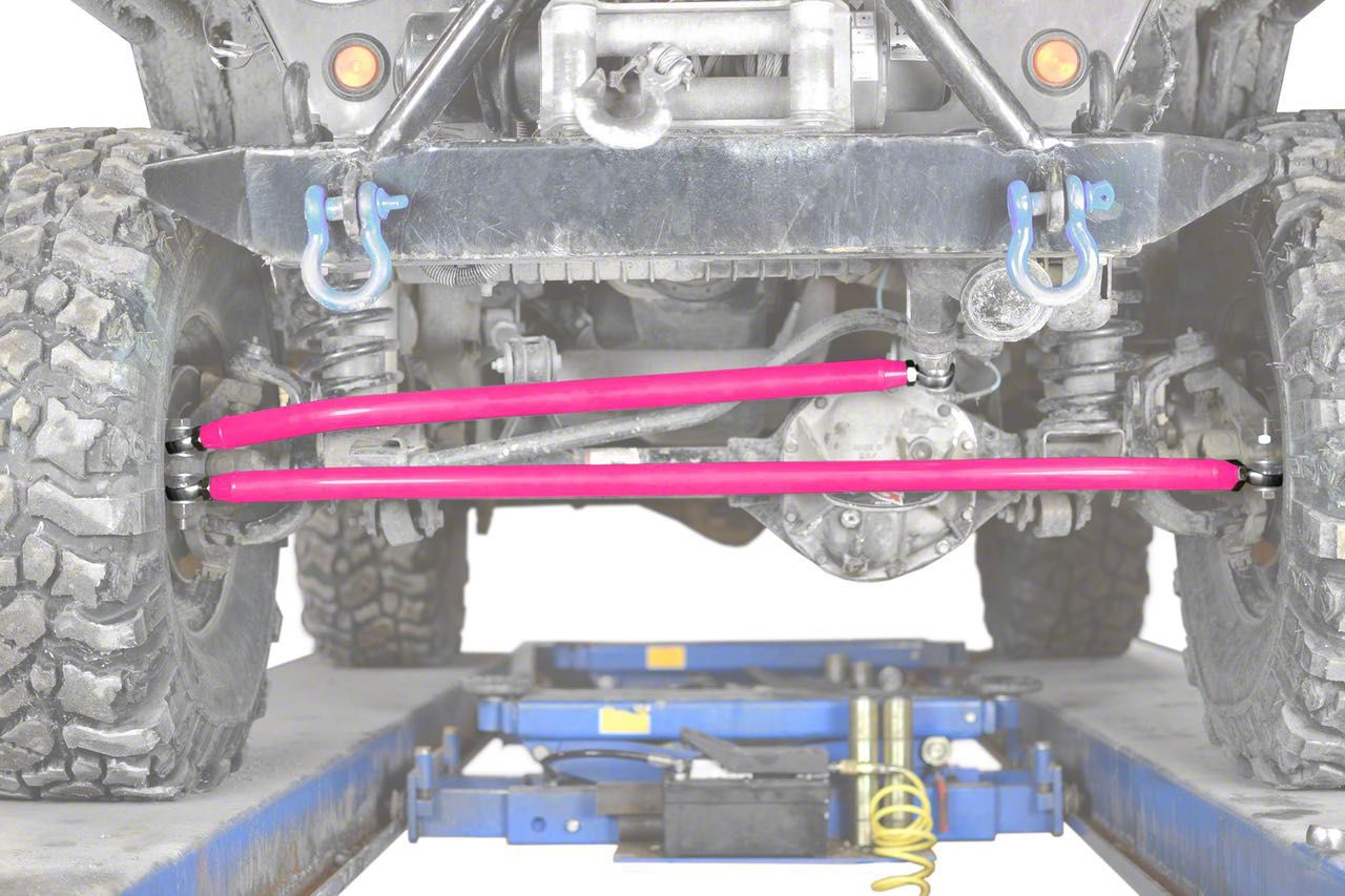 Steinjager Jeep Wrangler Crossover Steering Kit - Hot Pink
