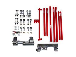 Steinjager DOM Tube Long Arm Travel Kit for 2 to 6-Inch Lift; Red Baron (03-06 Jeep Wrangler TJ w/ Manual Transmission)