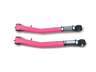 Steinjager Double Adjustable Front Lower Control Arms for 0 to 5-Inch Lift; Hot Pink (18-25 Jeep Wrangler JL)