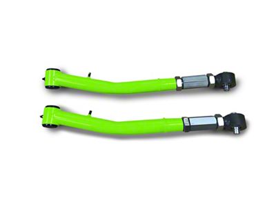 Steinjager Double Adjustable Front Lower Control Arms for 0 to 5-Inch Lift; Neon Green (18-25 Jeep Wrangler JL)