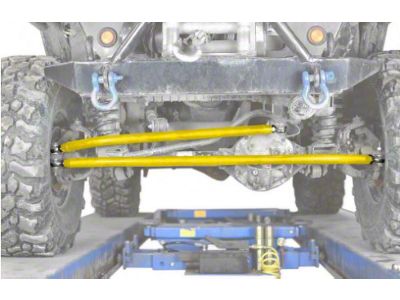 Steinjager Extended Crossover Steering Kit; Neon Yellow (97-06 Jeep Wrangler TJ)