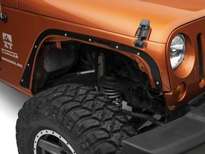 Steinjager Front Fender Deletes; Black (07-18 Jeep Wrangler JK)