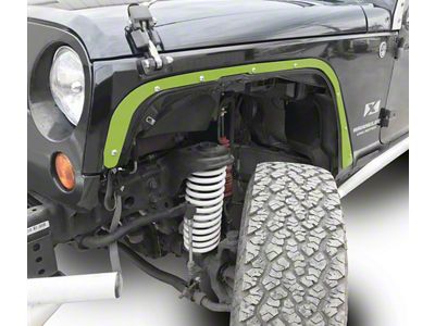 Steinjager Front Fender Deletes; Gecko Green (07-18 Jeep Wrangler JK)