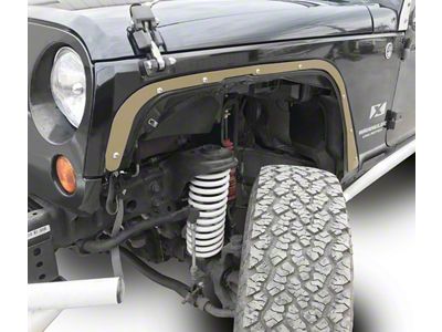 Steinjager Front Fender Deletes; Military Beige (07-18 Jeep Wrangler JK)