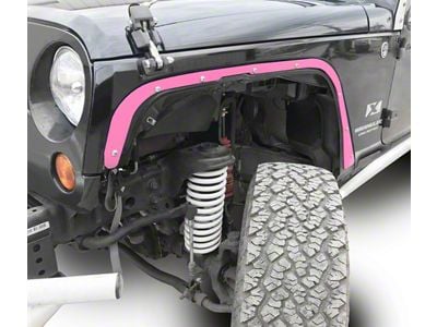 Steinjager Front Fender Deletes; Pinky (07-18 Jeep Wrangler JK)