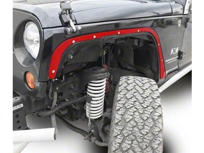 Steinjager Front Fender Deletes; Red Baron (07-18 Jeep Wrangler JK)