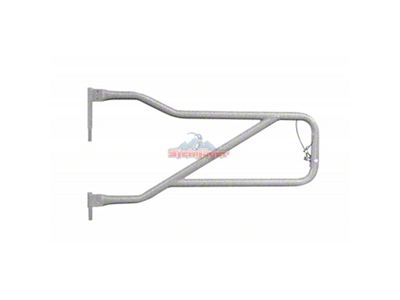 Steinjager Front Trail Tube Doors; Gray Hammertone (18-25 Jeep Wrangler JL)