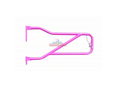 Steinjager Front Trail Tube Doors; Hot Pink (18-25 Jeep Wrangler JL)