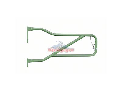 Steinjager Front Trail Tube Doors; Locas Green (18-25 Jeep Wrangler JL)