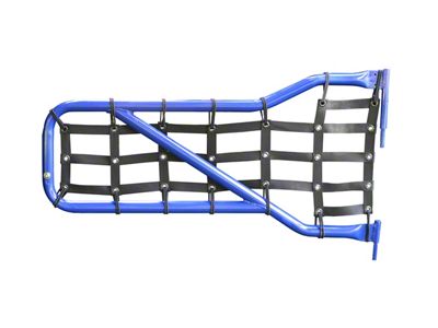 Steinjager Front Tube Door Cargo Net Covers; Black (18-25 Jeep Wrangler JL)
