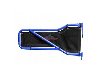 Steinjager Front Tube Door Covers; Black (18-25 Jeep Wrangler JL)