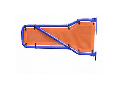 Steinjager Front Tube Door Covers; Orange (18-25 Jeep Wrangler JL)