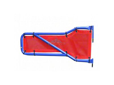 Steinjager Front Tube Door Covers; Red (18-25 Jeep Wrangler JL)