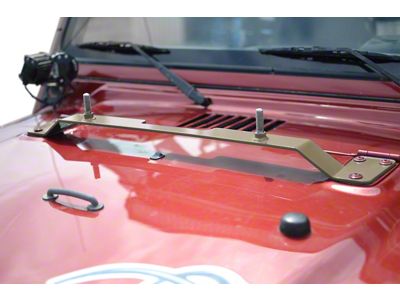 Steinjager High Lift Jack Hood Mount; Military Beige (97-06 Jeep Wrangler TJ)