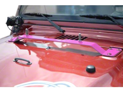 Steinjager High Lift Jack Hood Mount; Pinky (97-06 Jeep Wrangler TJ)