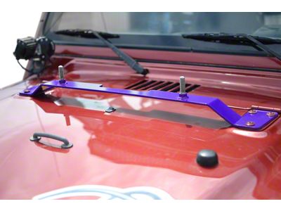 Steinjager High Lift Jack Hood Mount; Sinbad Purple (97-06 Jeep Wrangler TJ)