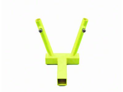 Steinjager Hitch Mounted Dual Flag Holder; Gecko Green (18-25 Jeep Wrangler JL)
